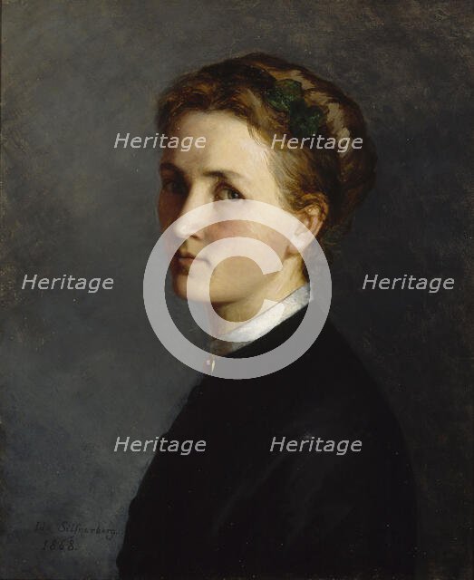 Self-Portrait, 1868. Creator: Ida Silfverberg.