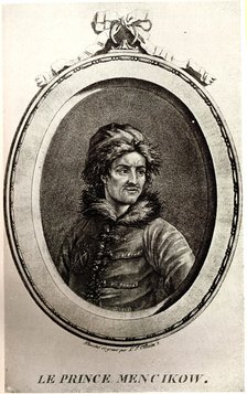 Portrait of Prince Alexander Danilovich Menshikov (1673-1729). Artist: Anonymous  