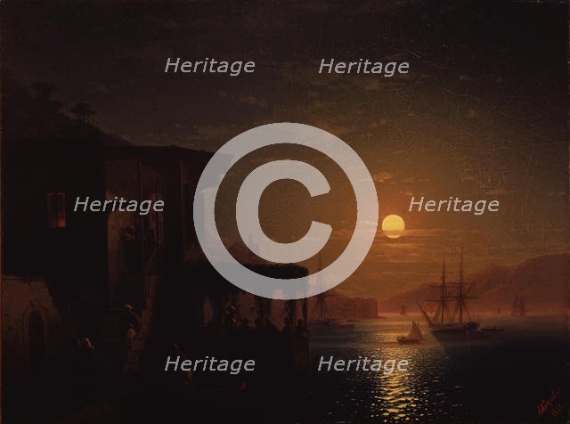 Constantinople at Evening, 1882. Artist: Aivazovsky, Ivan Konstantinovich (1817-1900)