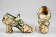 Shoes, British, 1710-29. Creator: Unknown.