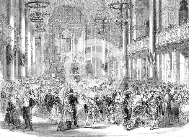 Fancy-dress ball in aid of St. Ann's Dispensary, at St, George’s Hall, Liverpool, 1864. Creator: Unknown.