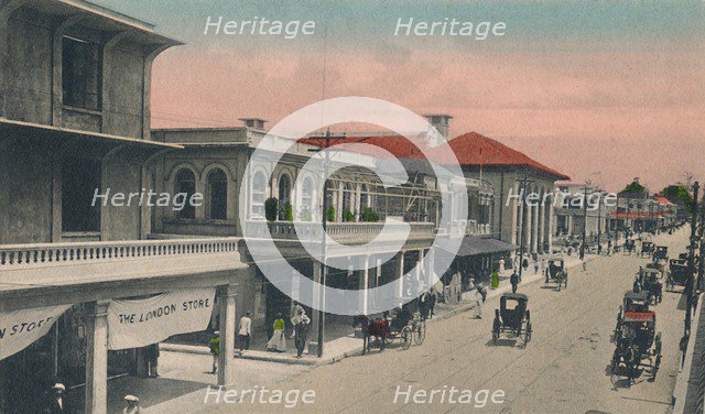'King Street, looking north, Kingston, Jamaica', early 20th century. Creator: Unknown.