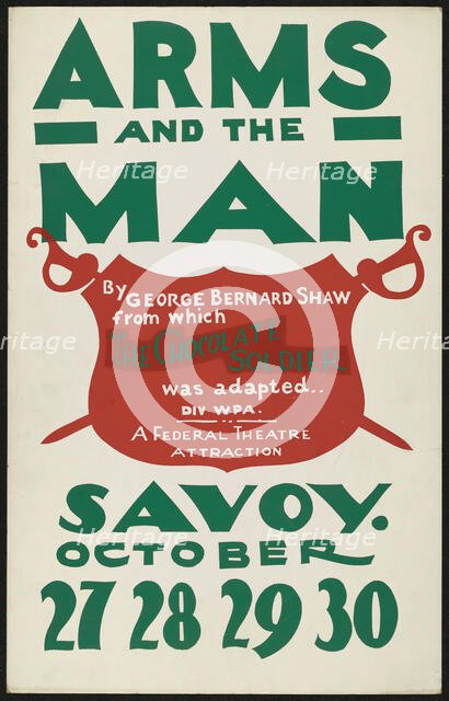 Arms and the Man, Salem, MA, 1937. Creator: Unknown.