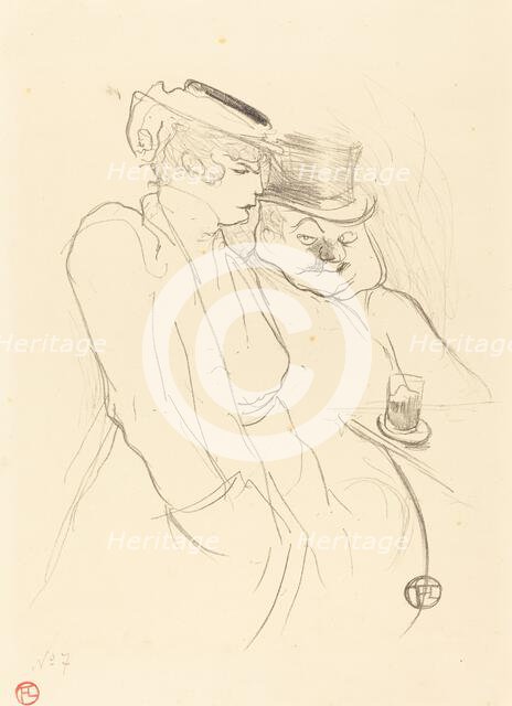 En quarante, 1893. Creator: Henri de Toulouse-Lautrec.