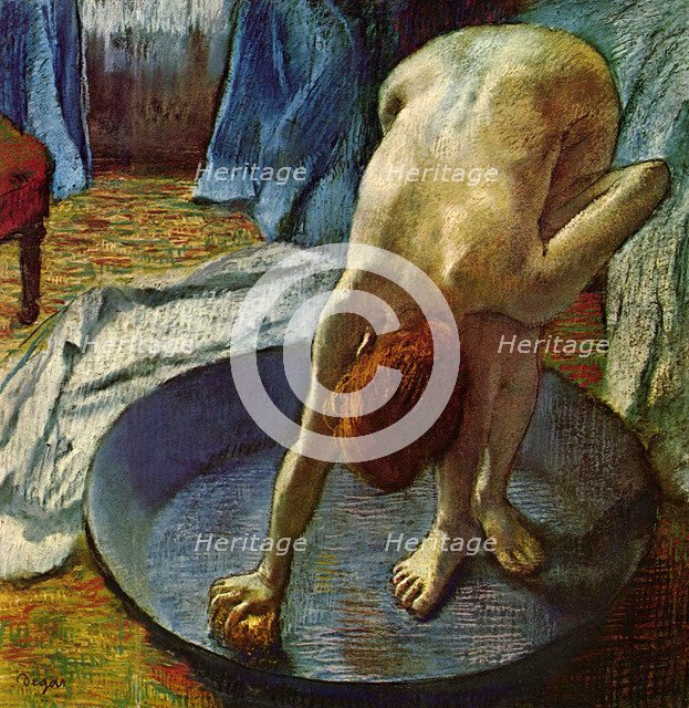 'Woman in a Tub', 1886.  Artist: Edgar Degas