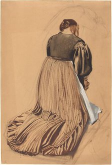 Kneeling Woman from Behind, c. 1909. Creator: Konrad Böse.