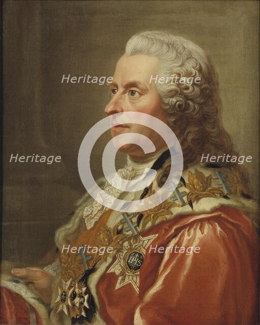 Carl Gustaf Tessin, 1695-1770, count, 1761. Creator: Jakob Bjorck.