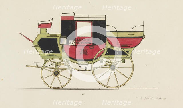 Illustration from the "Town carriages, traveling and sporting vehicles from German, French and Engli Creator: Dinkel, Josef (active 1828-1845).