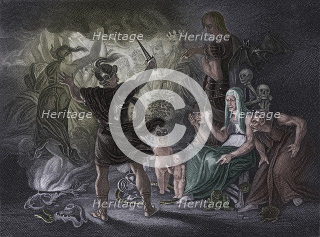 Act IV Scene i from Macbeth, c19th century. Artist: Unknown.