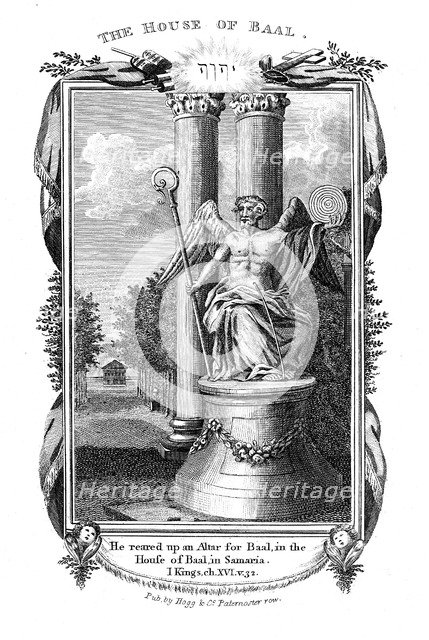 Baal, chief god of the Canaanites, 1804. Artist: Anon