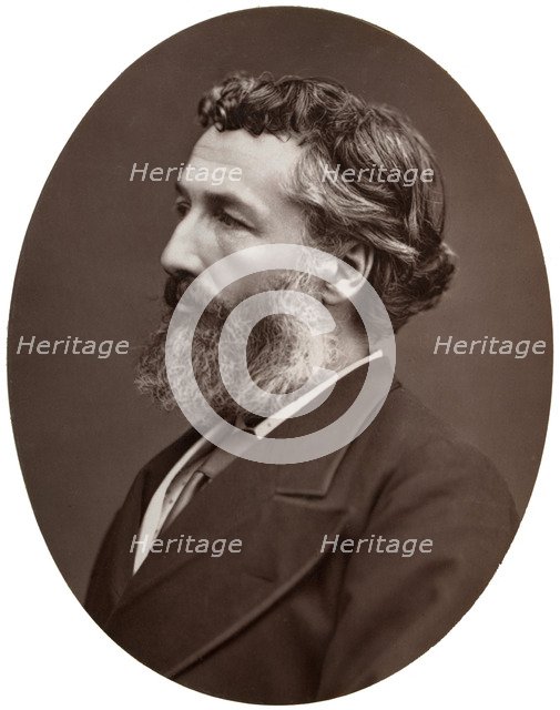 Frederick Leighton, British artist and Royal Academician, 1877.Artist: Lock & Whitfield