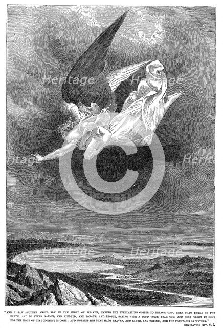 And I saw another angel fly in the midst of Heaven..., c1885. Artist: Unknown