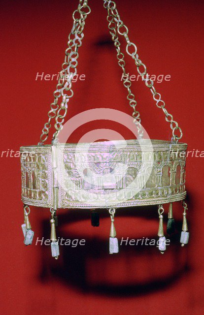 Visigothic Gold Crown, 7th century. Artist: Unknown