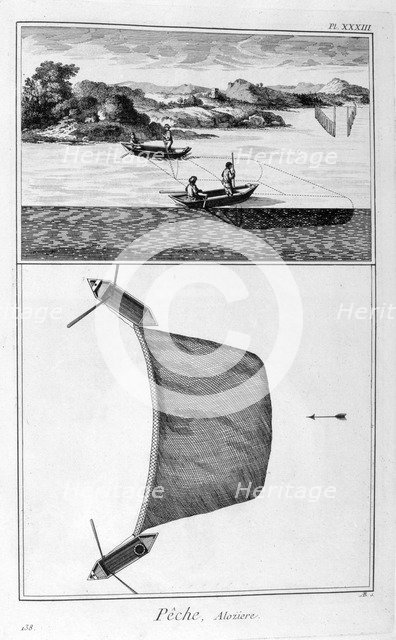 Fishing, 1751-1777. Artist: Unknown