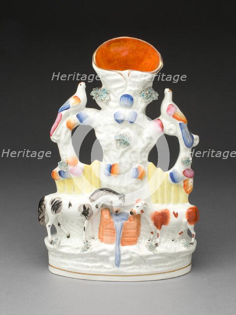 Flower Holder, Staffordshire, c. 1830. Creator: Staffordshire Potteries.