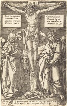 Christ on the Cross, 1553. Creator: Heinrich Aldegrever.