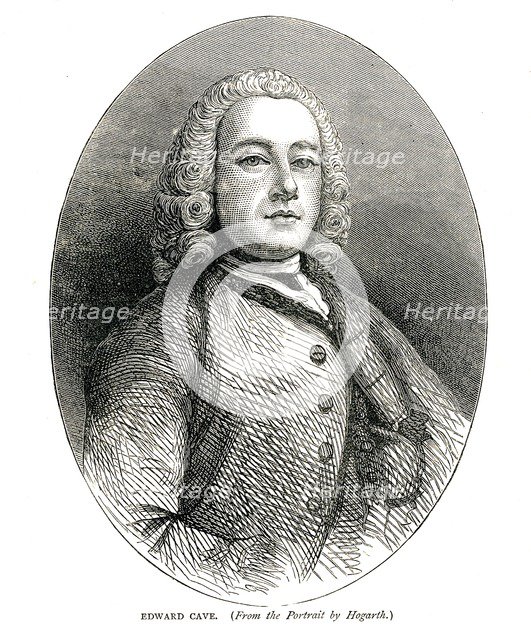 'Edward Cave', c.1700s Artist: William Hogarth.