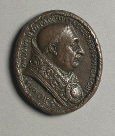 Portrait of Pope Paul II Barbo (obverse), c. 1468. Creator: Cristoforo di Geremia (Italian, active 1456-76).