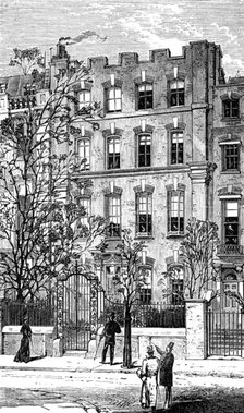 No. 4, Cheyne-Walk, Chelsea, the residence of the late "George Eliot", 1881. Creator: Unknown.
