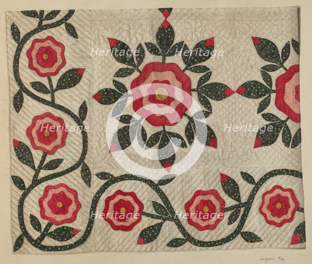 Quilt, 1935/1942. Creator: Suzanne Roy.
