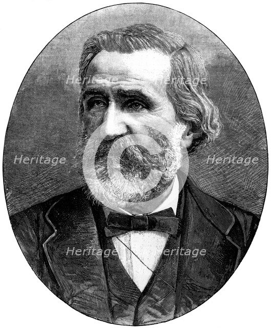 Giuseppe Verdi, Italian operatic composer, 1887. Artist: Unknown