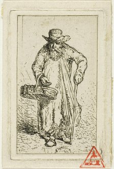 Beggar with Basket, 1844. Creator: Charles Emile Jacque.