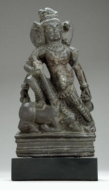 Durga Slaying the Buffalo Demon, 7th century. Creator: Unknown.