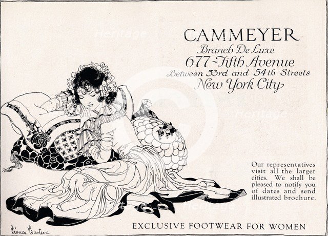 'Cammeyer - Exclusive Footwear for Women', c1923, (1923). Artist: Leoua H Carter.