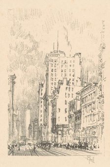 Broadway, Above Twenty-Third Street, 1904. Creator: Joseph Pennell.