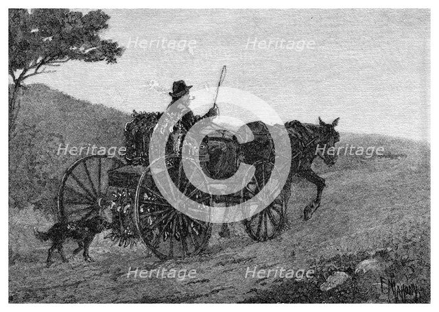 A Colac Rabbit Trapper, 1886.Artist: Frederic B Schell