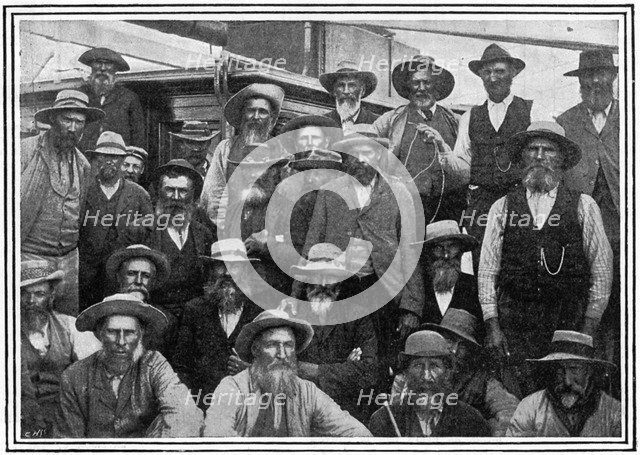 Some of Cronje's Boer officers after Paardeberg, 2nd Boer War, 1900. Artist: Anon