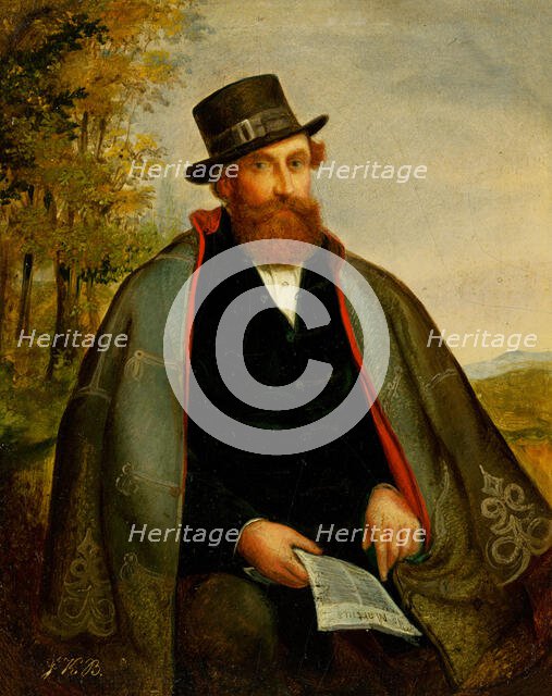 Portrait of a Revolutionary from 1848, 1848. Creator: Vojtech Klimkovic.