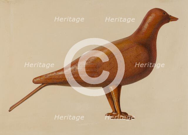 Dove Decoy, 1935/1942. Creator: Unknown.