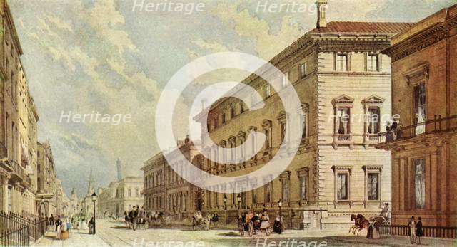 'The Reform Club, Pall Mall, London', 1837, (1947).  Creator: George Moore.