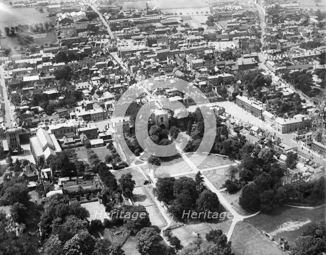 Bury St Edmunds, Suffolk, 1920. Artist: Aerofilms.