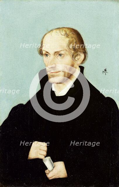 Philipp Melanchthon, Leading Figure of the Reformation, 1540-1560. Creator: Workshop of Lucas Cranach the Elder.