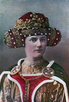 Lady's headdress, 14th century, (1910). Artist: Unknown