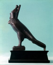 Bronze statue of the Egyptian God Horus, 26th (Saite) Dynasty, Ancient Egypt, 664-525BC. Artist: Unknown