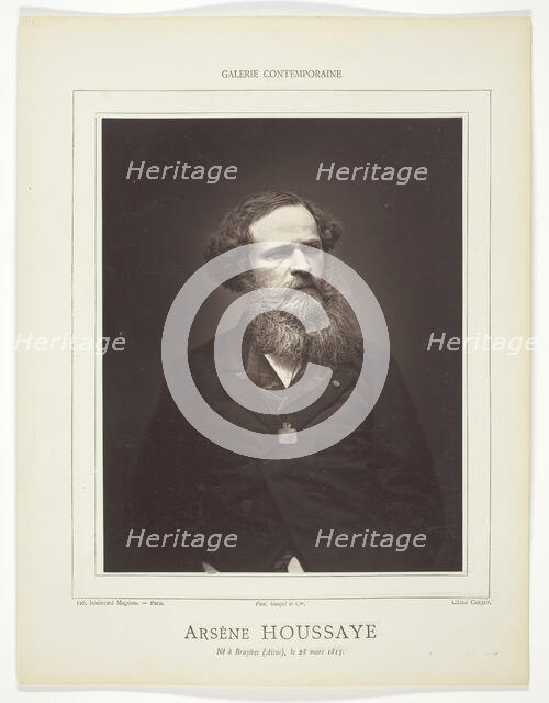 Arsène Houssaye, c. 1876. Creator: Etienne Carjat.