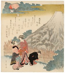 Haru no shin-Fuji , 1810-1829. Creator: Toyohiro, Utagawa (1773-1828).