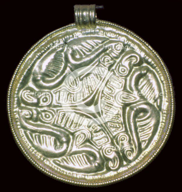 Anglo-Saxon Gold Pendant. Artist: Unknown