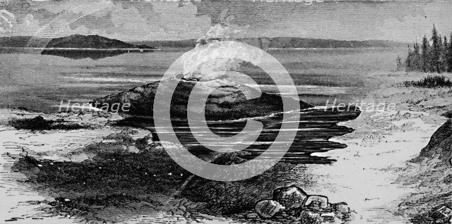 'Hot Spring Cone', 1872, (1883). Artist: Unknown.