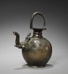 Ewer with Spout in the Form of an Elephant with a Mahut, c. 1st Century. Creator: Unknown.