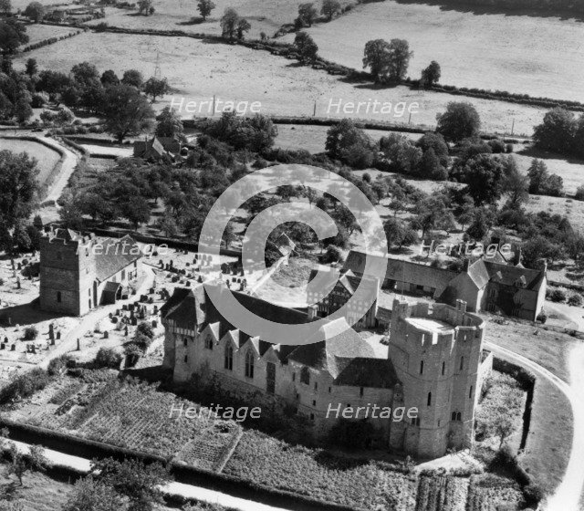 Stokesay Castle, Shropshire, 1948. Artist: Aerofilms.