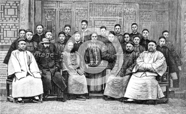 A Chinese torpedo corps, 1883. Creator: R. Taylor.