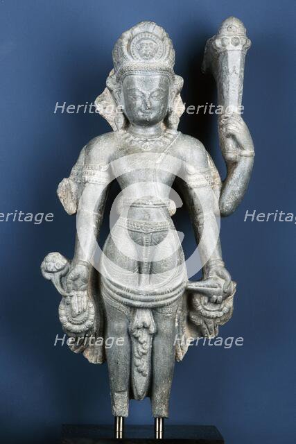 The Hindu God Vishnu, 13th-14th century. Creator: Unknown.