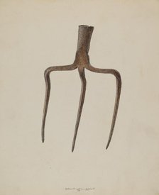 Hay Fork, 1938. Creator: Albert Geuppert.