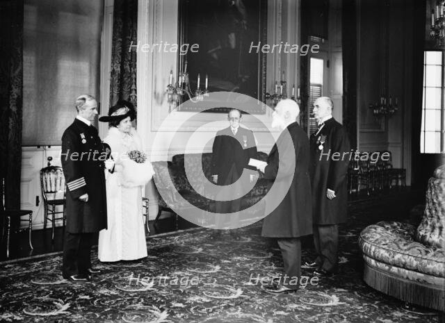 Capt. Arthur H. Rostron of Cunard Liner 'Carpathia'; James Bryce..., 1913. Creator: Harris & Ewing.