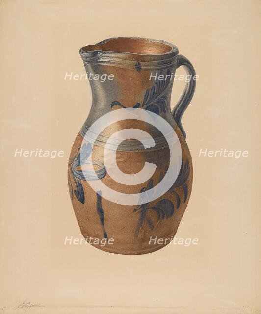 Pitcher, c. 1940. Creator: Giacinto Capelli.