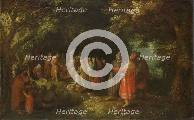 The Preaching of St John the Baptist, c.1610. Creator: David Vinckboons.